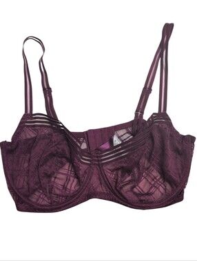 ADORE ME Plum Purple Sheer Bra